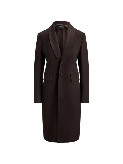 Polo Ralph Lauren Single-breasted Coat In Brown