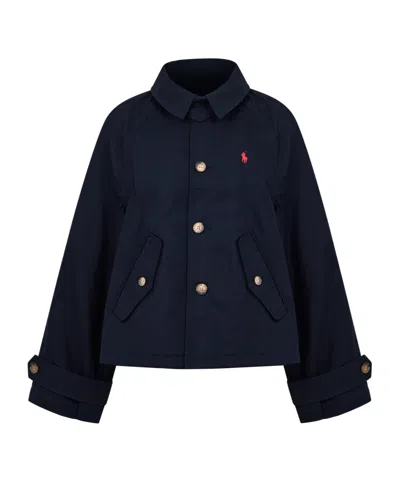 Polo Ralph Lauren Single-breasted Coat In Transparent