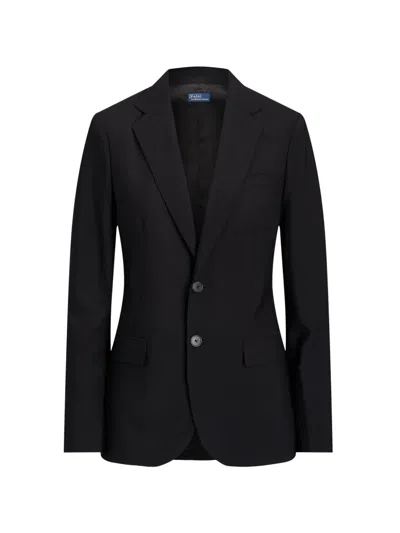 Polo Ralph Lauren Single-breasted Flapped Blazer In Black