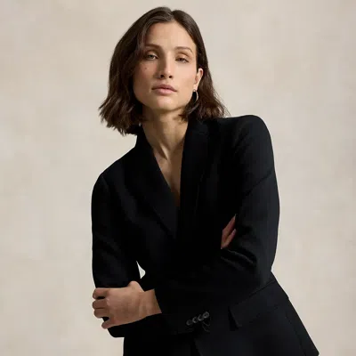 Polo Ralph Lauren Single-breasted Ponte Blazer In Polo Black
