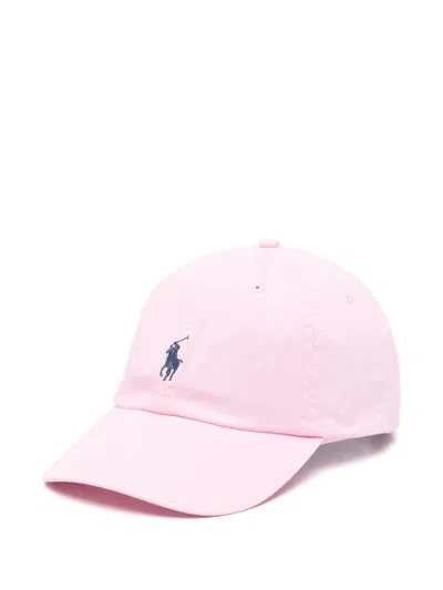 Polo Ralph Lauren Six-panel Embroidered Ventilated Hat In Pink