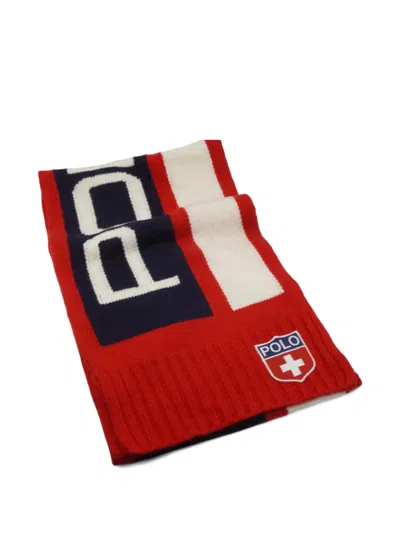 Polo Ralph Lauren Ski 67 Scarf In Red