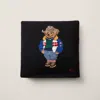 Polo Ralph Lauren Ski Polo Bear Throw Pillow In Black And White