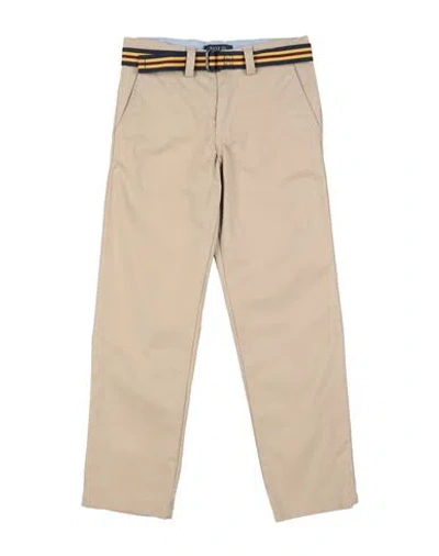Polo Ralph Lauren Babies'  Skinny Fit Flex Abrasion Twill Pant Toddler Boy Pants Khaki Size 5 Cotton, Elastan In Beige