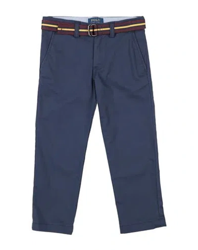 Polo Ralph Lauren Babies'  Skinny Fit Flex Abrasion Twill Pant Toddler Boy Pants Midnight Blue Size 5 Cotton,