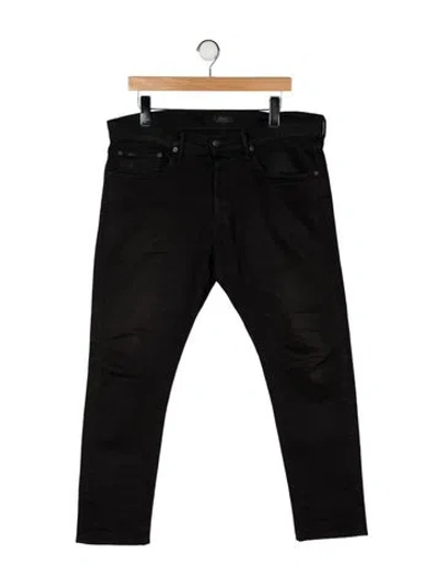 Pre-owned Polo Ralph Lauren Skinny Jeans In Black