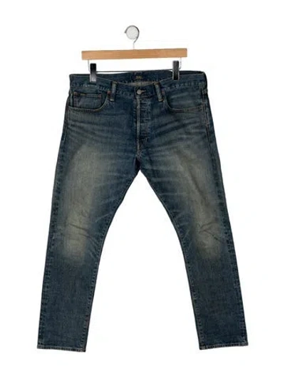 Pre-owned Polo Ralph Lauren Skinny Jeans In Blue