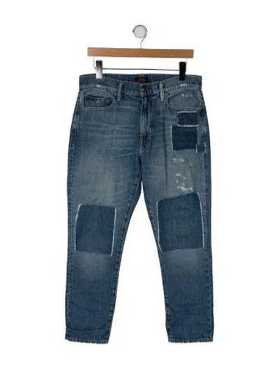 Pre-owned Polo Ralph Lauren Skinny Jeans In Blue