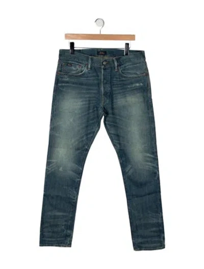 Pre-owned Polo Ralph Lauren Skinny Jeans In Blue
