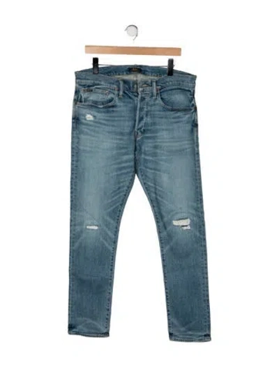 Pre-owned Polo Ralph Lauren Skinny Jeans In Blue
