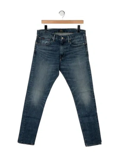 Pre-owned Polo Ralph Lauren Skinny Jeans In Blue