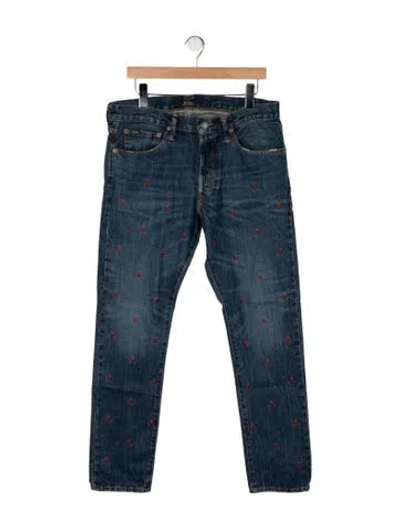 Pre-owned Polo Ralph Lauren Skinny Jeans In Blue