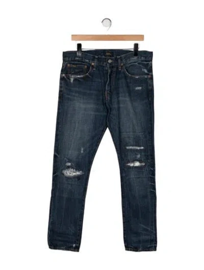 Pre-owned Polo Ralph Lauren Skinny Jeans In Blue