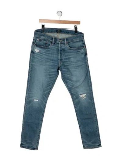 Pre-owned Polo Ralph Lauren Skinny Jeans In Blue