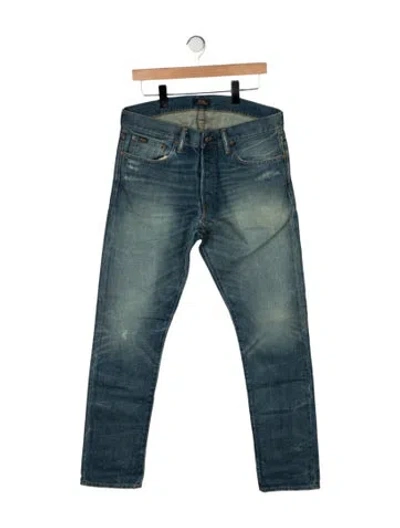 Pre-owned Polo Ralph Lauren Skinny Jeans In Blue
