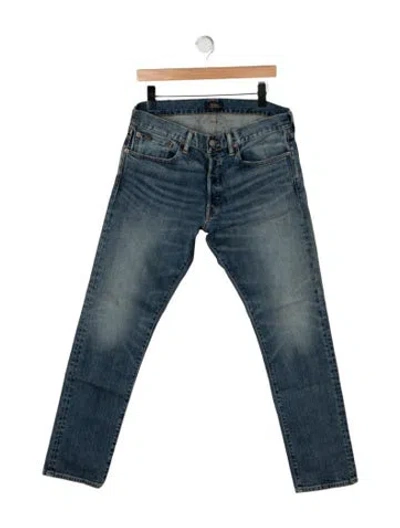 Pre-owned Polo Ralph Lauren Skinny Jeans In Blue