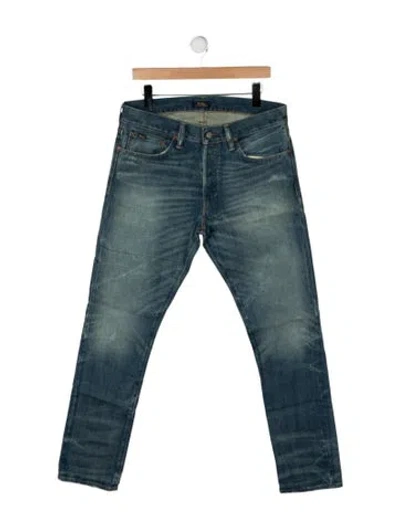 Pre-owned Polo Ralph Lauren Skinny Jeans In Blue