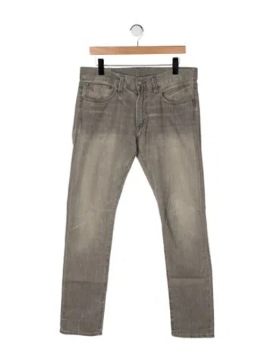 Pre-owned Polo Ralph Lauren Skinny Jeans In Gray
