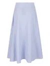 Polo Ralph Lauren Skirt In Cotton In Blue