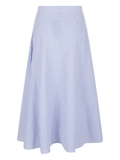 Polo Ralph Lauren Skirt In Cotton In Blue