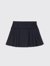 Polo Ralph Lauren Pleated High-waist Skirt In Blue