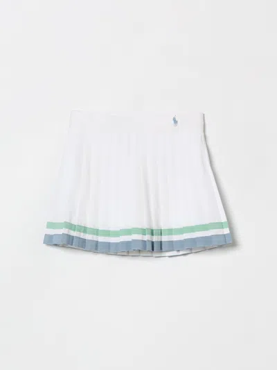 Polo Ralph Lauren Recycled Fabric Skirt Kids In White