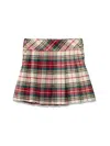 Polo Ralph Lauren Multicolor Pleated Skirt With Striped Pattern Detail In Cotton Girl In Multicolour