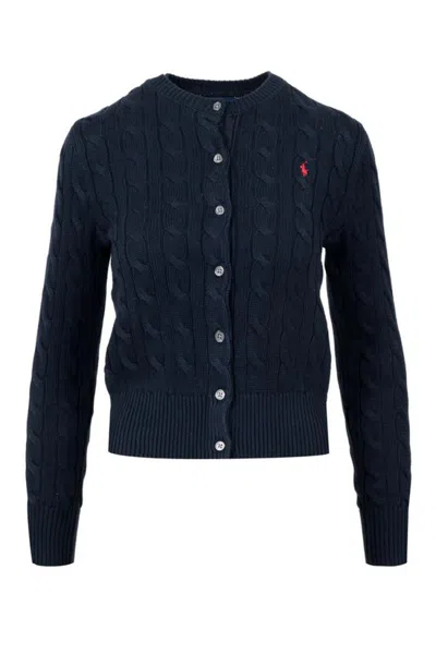 Polo Ralph Lauren Sky Cable Knit Sweater With Round Neckline