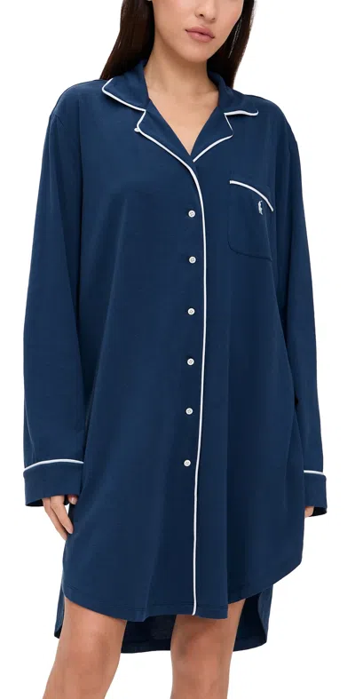 Polo Ralph Lauren Sleep Shirt Navy In Blue