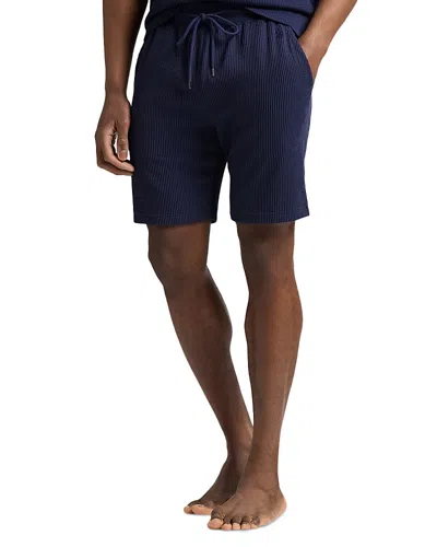 Polo Ralph Lauren Seersucker Pajama Shorts In Blue
