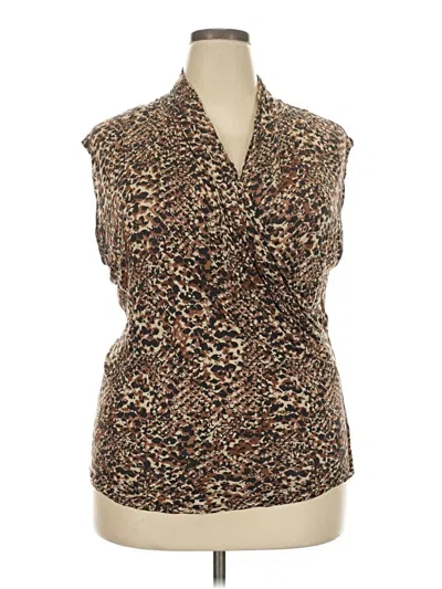 Pre-owned Polo Ralph Lauren Sleeveless Blouse In Brown