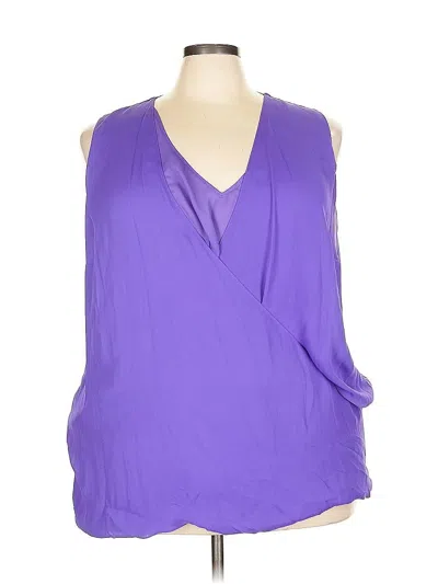 Pre-owned Polo Ralph Lauren Sleeveless Blouse In Purple