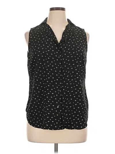 Pre-owned Polo Ralph Lauren Sleeveless Button Down Shirt In Black