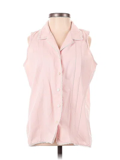 Pre-owned Polo Ralph Lauren Sleeveless Button Down Shirt In Pink