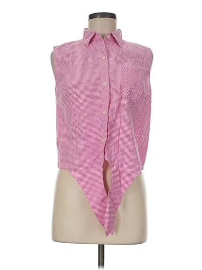 Pre-owned Polo Ralph Lauren Sleeveless Button Down Shirt In Pink