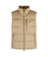 Polo Ralph Lauren Mens Classics Padded Regular-fit Recycled-polyester-down Gilet Desert Khaki In Neutral