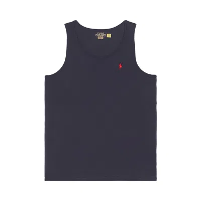 Pre-owned Polo Ralph Lauren Sleeveless Jersey Knit Tank 'ink' | Black | Men's Size M