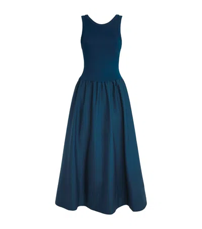 Polo Ralph Lauren Sleeveless Midi Dress In Blue
