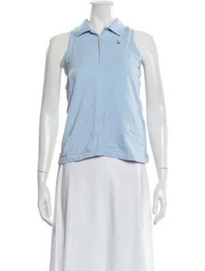 Pre-owned Polo Ralph Lauren Sleeveless Polo In Blue