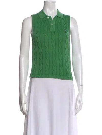 Pre-owned Polo Ralph Lauren Sleeveless Polo In Green