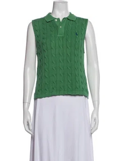 Pre-owned Polo Ralph Lauren Sleeveless Polo In Green