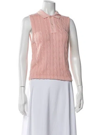 Pre-owned Polo Ralph Lauren Sleeveless Polo In Pink