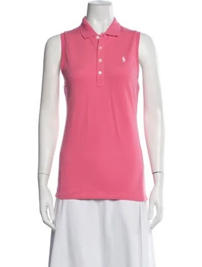 Pre-owned Polo Ralph Lauren Sleeveless Polo In Pink