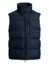 Polo Ralph Lauren Mens Annual Core Padded Regular-fit Recycled-polyester-down Gilet Polo Black In Blue