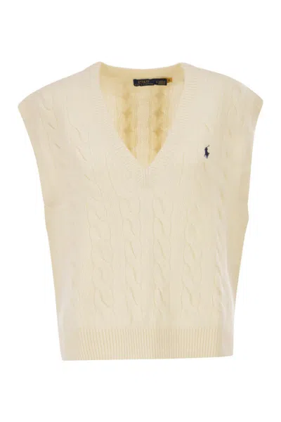 Polo Ralph Lauren Sleeveless Pullover In White