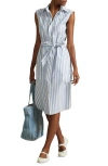 Polo Ralph Lauren Sleeveless Stripe Cotton Shirtdress