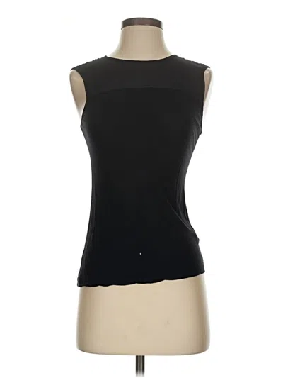 Pre-owned Polo Ralph Lauren Sleeveless Top Black Keyhole Neckline Tops
