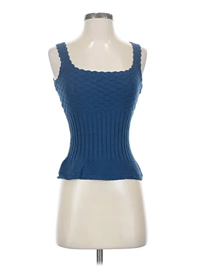 Pre-owned Polo Ralph Lauren Sleeveless Top Blue Sweetheart Neckline Tops