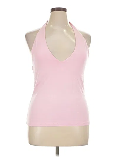 Polo Ralph Lauren Sleeveless Top Pink Halter Neckline Tops