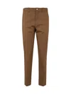 Polo Ralph Lauren Slim Chino Flat Front Ankle Trouser In Brown